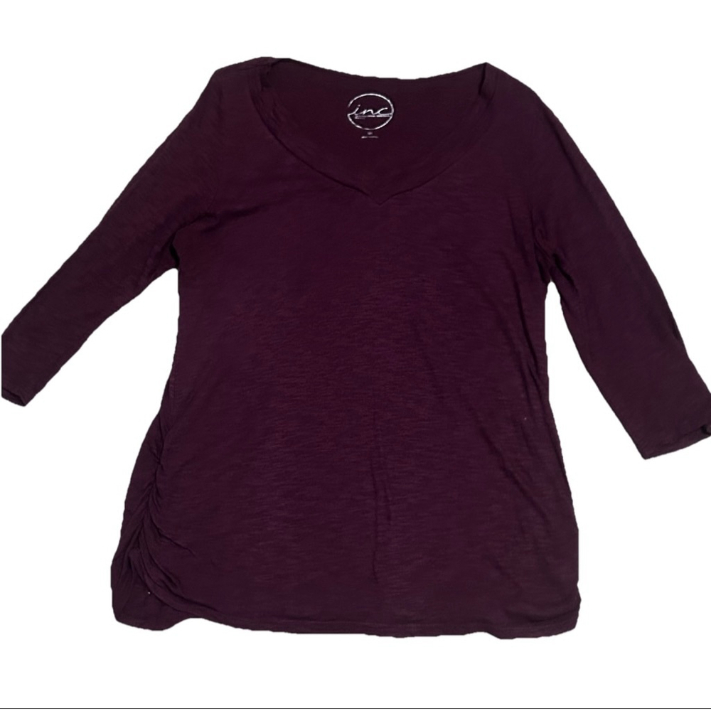 Women INC International Concepts Top Size 0X Purple